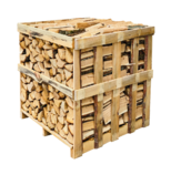 Palivové štěpané dřevo (POLOSUCHÉ) na paletě, 25 cm