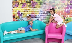 čalúnené kreslo a dvojkreslá MUŠLA