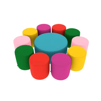 SET TABUŘETEK - LENTILKY MINI
